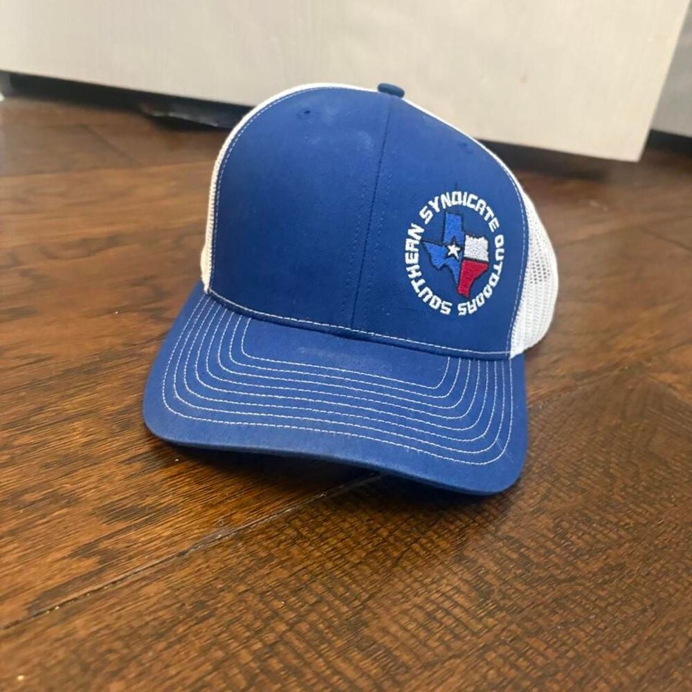 Men's Blue and Navy Hat